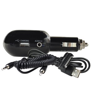 Macally FM Transmitter & Car Charger for iPhone/iPod/MP3